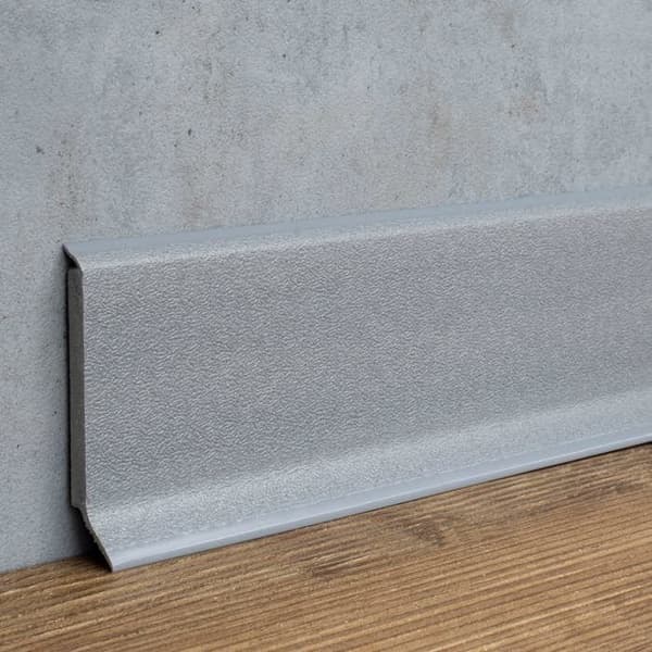PROVISTON PVC-sockel 12,8 x 60 x 2500 mm grå PVC Tonat styvt skum 25 meter | 10 stycken