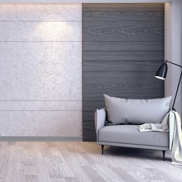 PROVISTON PVC-sockel 12,8 x 60 x 2500 mm grå PVC Tonat styvt skum 25 meter | 10 stycken