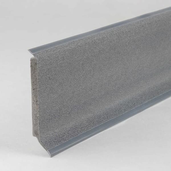 PROVISTON PVC-sockel 12,8 x 60 x 2500 mm grå PVC Tonat styvt skum 25 meter | 10 stycken