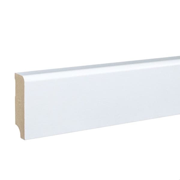 PROVISTON MDF-sockel 19 x 58 x 2500 mm Vit att limma, klämma, skruva &amp; spikbelagd MDF-kärna 62,5 meter | 25 stycken