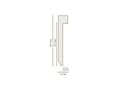 Miniatyrbild 3 av 3: PROVISTON MDF Sockel 13 x 86 x 2500 mm Vitbelagd MDF Core Vinyl Golvlist 25 meter | 10 stycken