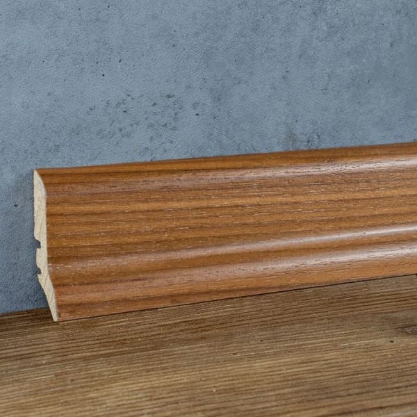 PROVISTON Fanerad träsockel 20 x 60 x 2500 mm valnöt 12,5 meter | 5 stycken