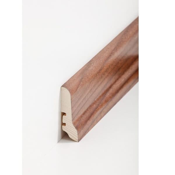 PROVISTON Fanerad träsockel 20 x 60 x 2500 mm valnöt 12,5 meter | 5 stycken