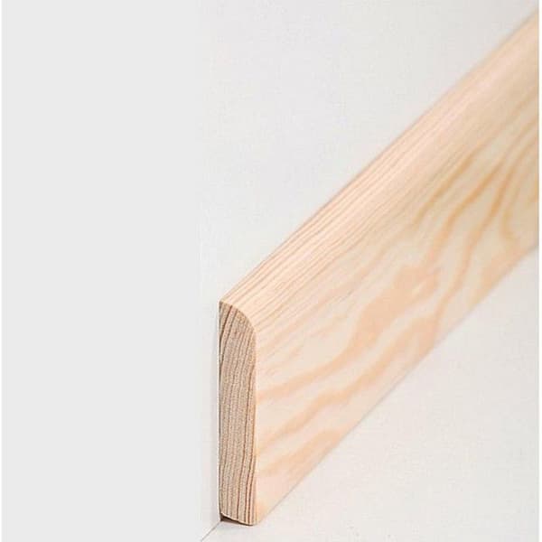 PROVISTON Massiv träsockel 10 x 60 x 2400 mm Furu att limma, skruva &amp; att spika 24 meter | 10 stycken