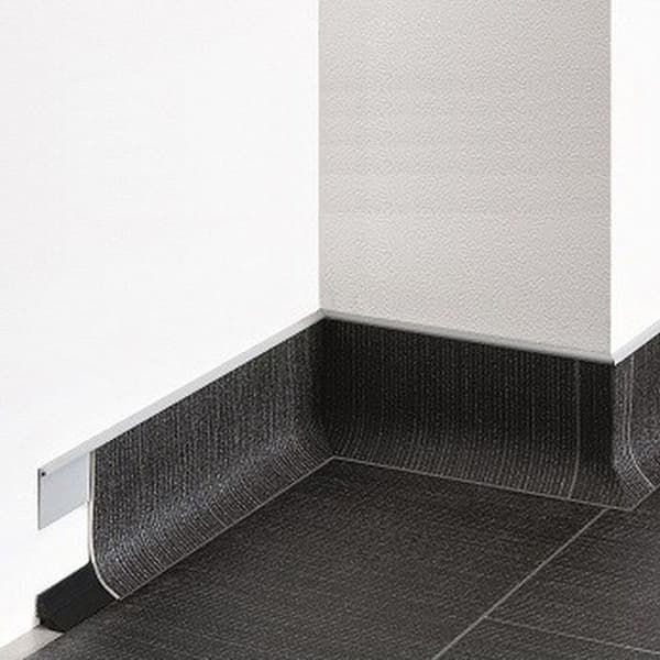 PROVISTON Flexibel PVC-sockel 25 x 25 x 25000 mm svart 125 meter | 5 stycken