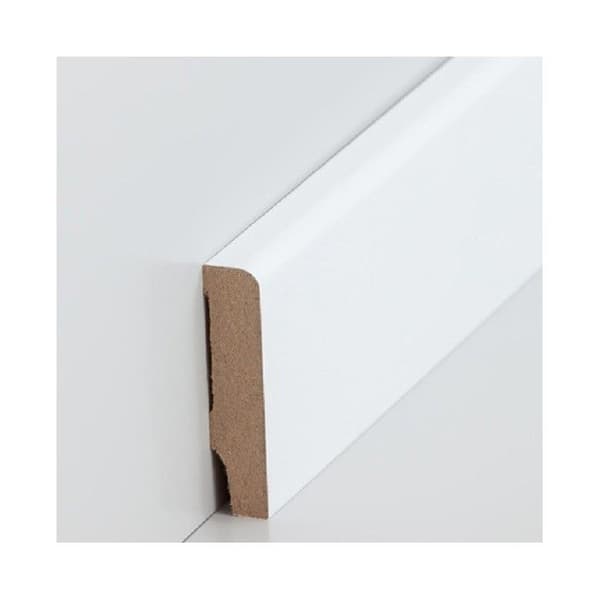 Plint MDF 13 x 58 x 2500 mm kärna MDF foliebelagd Vit plint av PROVISTON