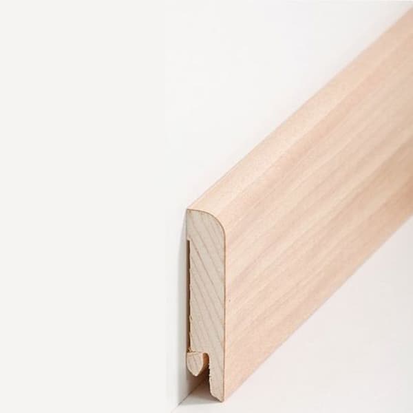 PROVISTON Fanerad träsockel 15 x 70 x 2500 mm Anigré 12,5 meter | 5 stycken
