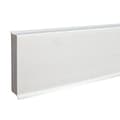 Miniatyrbild 1 av 5: Plint PVC expanderad 12 x 60 x 2500 mm Mjuk läpp färgad i massan av PROVISTON vit
