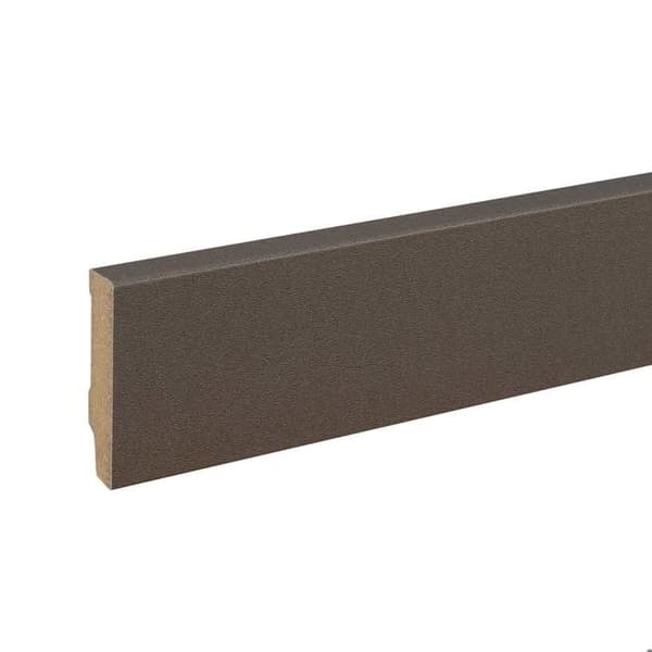 PROVISTON MDF-sockel 13 x 58 x 2400 mm brun att limma, klämma, skruva &amp; spikbelagd MDF-kärna 12 meter | 5 stycken