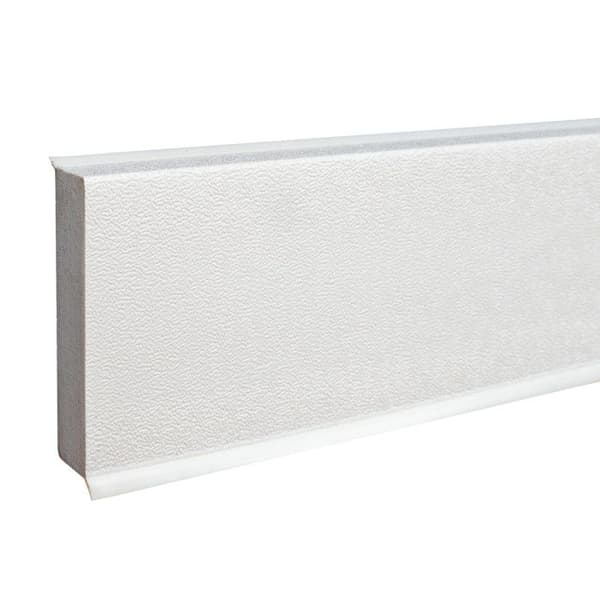 PROVISTON PVC-sockel 12 x 60 x 2500 mm Grå PVC-sockel i styvt skum med tonad flexibel läpp 12,5 meter | 5 stycken