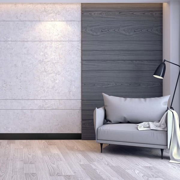 PROVISTON MDF-sockel 16 x 58 x 2500 mm Svart för att limma, klämma, skruva &amp; spikbelagd MDF-kärna 12,5 meter | 5 stycken