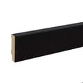 Miniatyrbild 1 av 6: PROVISTON MDF-sockel 16 x 58 x 2500 mm Svart för att limma, klämma, skruva &amp; spikbelagd MDF-kärna 12,5 meter | 5 stycken
