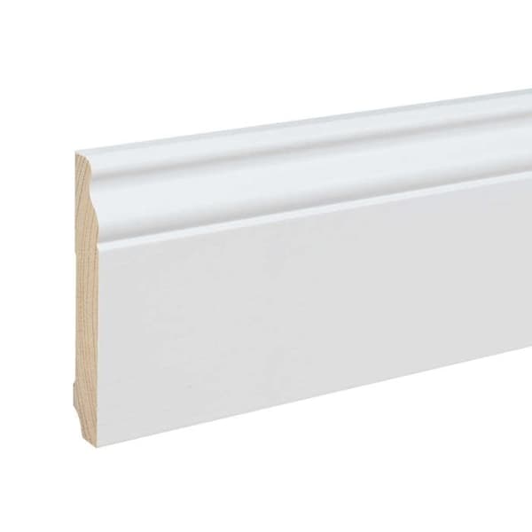 PROVISTON Louis XV-stil Gjuten sockel 16 x 96 x 2400 mm i vitmålat massivt trä