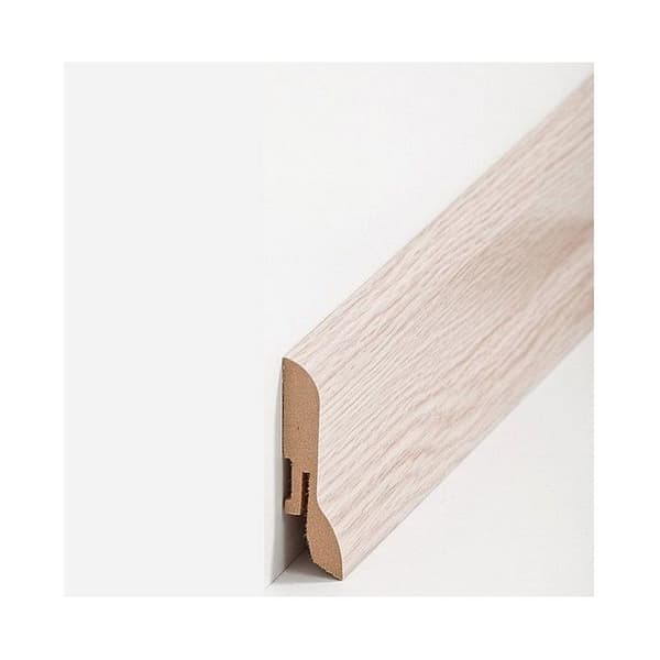 Plinth MDF 20 x 60 x 2500 mm kärna MDF filmad Plint av PROVISTON Vit ek