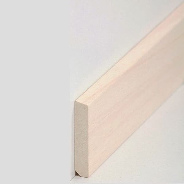 PROVISTON Sockel nr 418 i massivt trä 10 x 58 x 2400 mm Abachi att limma, skruva &amp; spika 60 meter | 25 stycken