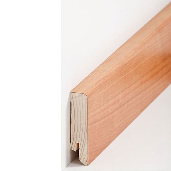 PROVISTON Fanerad träsockel 16 x 60 x 2500 mm Körsbär 12,5 meter | 5 stycken