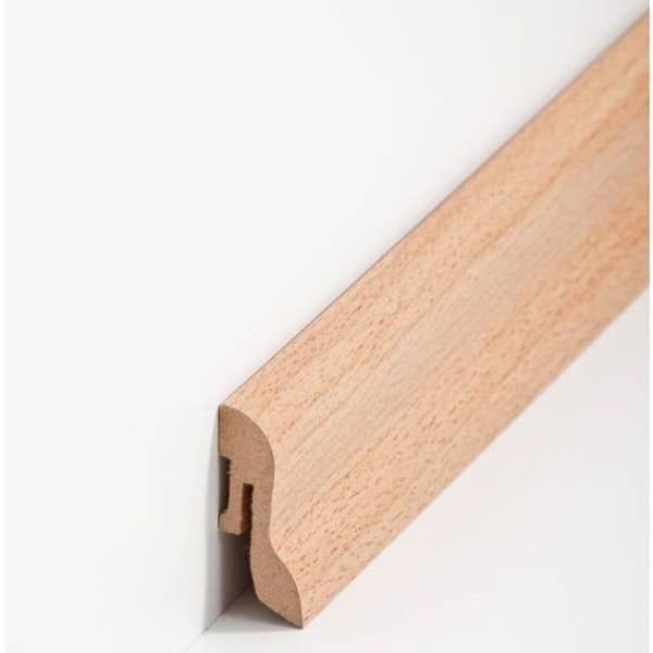 PROVISTON MDF-sockel 20 x 40 x 2500 mm bok för att limma, klippa, skruva &amp; spikbelagd MDF-kärna 25 meter | 10 stycken