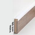 Miniatyrbild 1 av 3: PROVISTON MDF Sockel 13 x 60 x 2500 mm vit Belagd MDF-kärna Sockel för vinylgolv 12,5 meter | 5 stycken