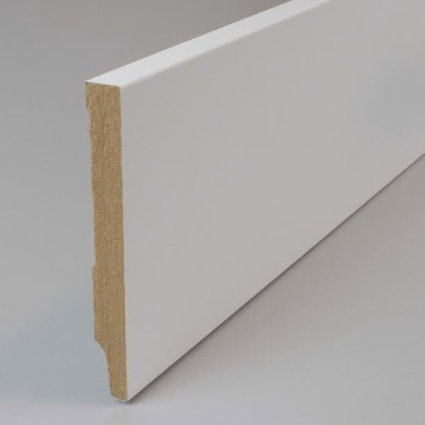 PROVISTON MDF-sockel 13 x 110 x 2500 mm Vit att limma, skruva &amp; spikbelagd MDF-kärna 62,5 meter | 25 stycken