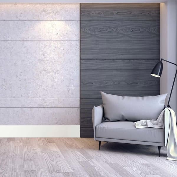 PROVISTON Massiv träsockel 16 x 80 x 2400 mm Vit att limma, skruva &amp; spik 24 meter | 10 stycken