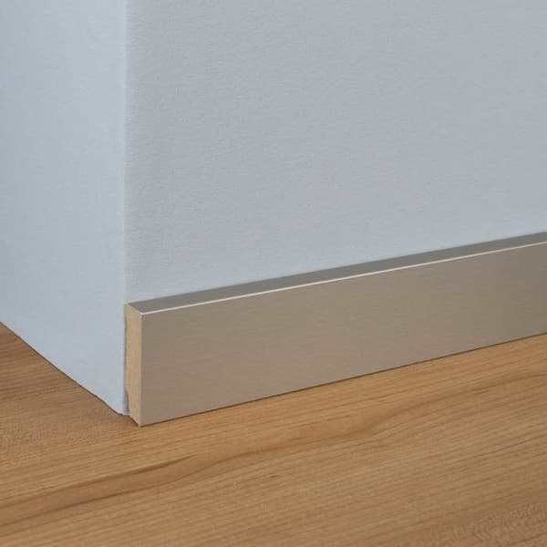 PROVISTON MDF-sockel 16 x 58 x 2500 mm kräm för att limma, klippa, skruva &amp; spikbelagd MDF-kärna 62,5 meter | 25 stycken