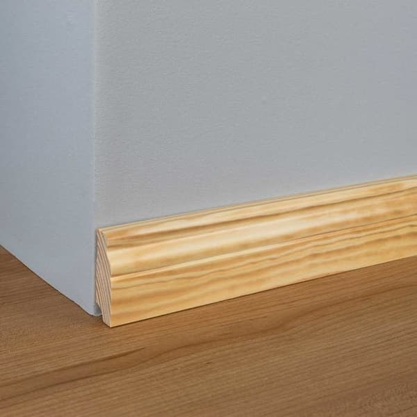 PROVISTON Sockel i massiv trä Louis XVI-stil 19 x 60 x 2500 mm massiv furu 62,5 meter | 25 stycken