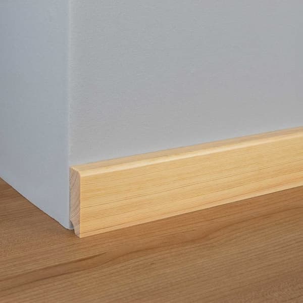 PROVISTON Massiv träsockel 19 x 60 x 2500 mm Furu att limma, skruva &amp; spik 12,5 meter | 5 stycken