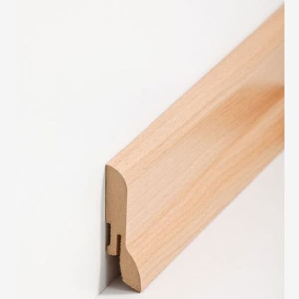 PROVISTON Sockel nr 361 MDF 20 x 60 x 2500 mm bok att limma, skruva &amp; spika, klämma Belagd MDF-kärna 2,5 meter | 1 st