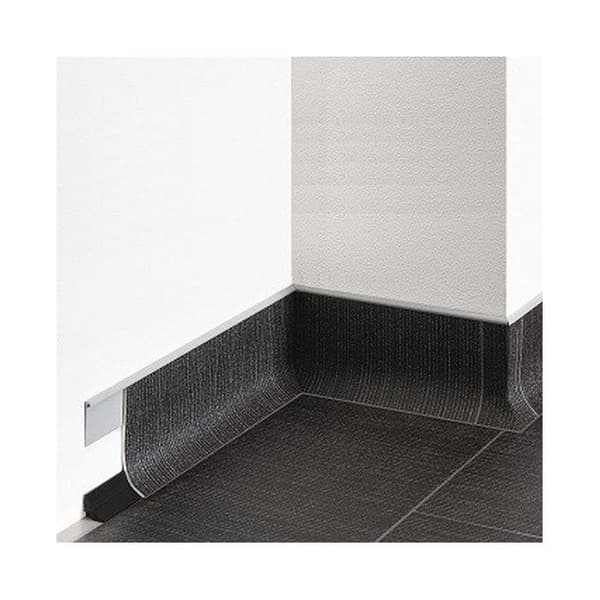 Plint PVC flexibel 25 x 25 x 2500 mm Svart Plast Plint av PROVISTON