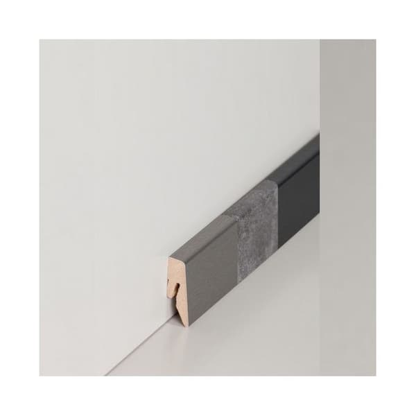 Plint MDF 15 x 40 x 2500 mm Design Plint av PROVISTON Färg aluminium