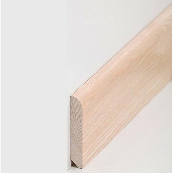 PROVISTON Massiv träsockel 10 x 58 x 2400 mm ask för att limma, skruva &amp; spik 60 meter | 25 stycken