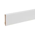Miniatyrbild 1 av 6: PROVISTON Sockel med vassa kanter 10 x 60 x 2400 mm i vitmålat massivt trä