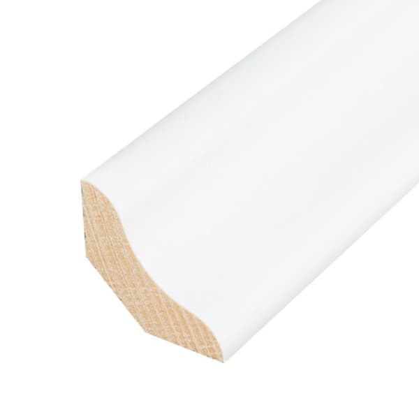 PROVISTON Fanerad träsockel 26 x 26 x 2500 mm Vit 25 meter | 10 stycken