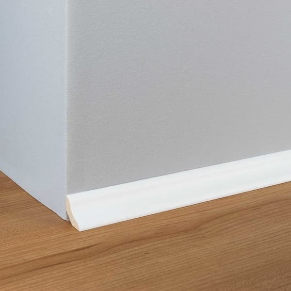 PROVISTON Fanerad träsockel 26 x 26 x 2500 mm Vit 25 meter | 10 stycken