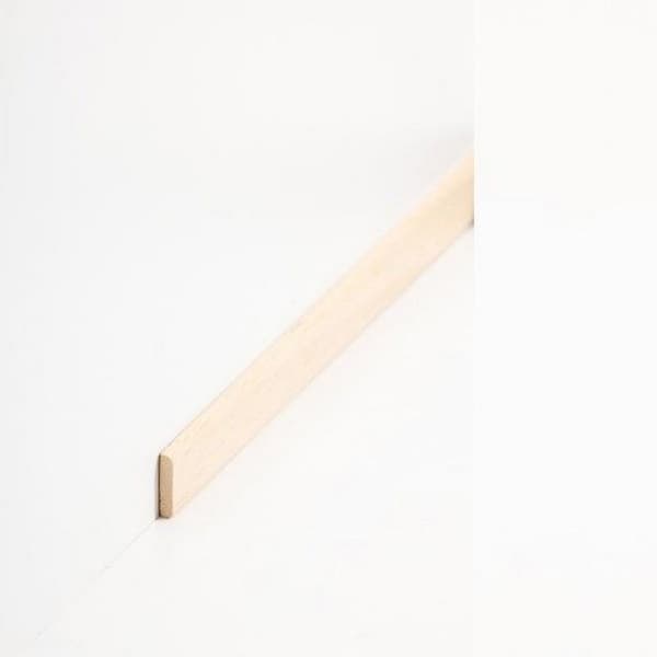 PROVISTON Massiv träsockel 4 x 17 x 2000 mm Abachi att limma, skruva &amp; spik 50 meter | 25 stycken
