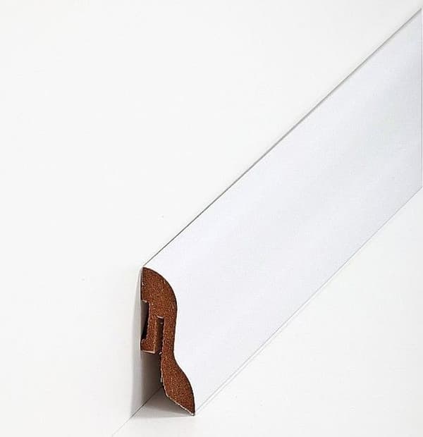PROVISTON MDF Sockel 22 x 40 x 2400 (minsta beställningsmängd) mm vit Belagd MDF-kärna 60 meter | 25 stycken