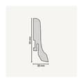 Miniatyrbild 2 av 3: Plint i MDF 20 x 60 x 2500 mm Plint i Makassar-blad av PROVISTON