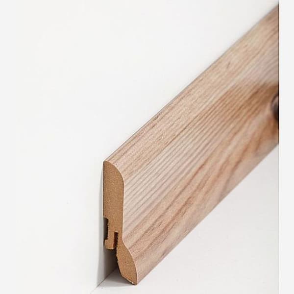 PROVISTON MDF-sockel 20 x 60 x 2500 mm Lofotenfura att limma, skruva &amp; spik, klämma Belagd MDF kärna 25 meter | 10 stycken