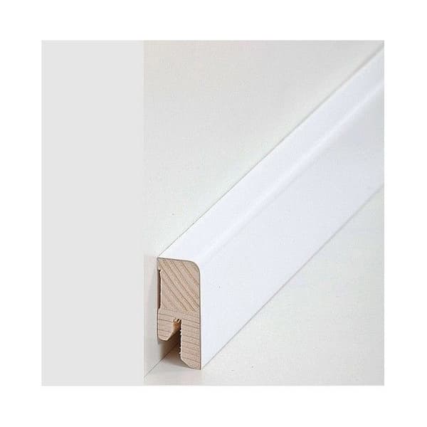 Plinthe i äkta trä 16 x 40 x 2500 mm Vit av PROVISTON