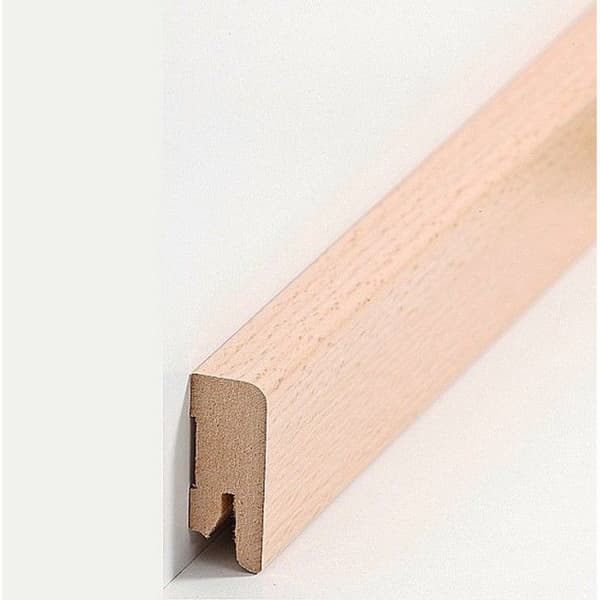 PROVISTON Formgjuten sockel 16 x 40 x 2500 mm Bokbelagd MDF-kärna Klassisk sockel 25 meter | 10 stycken