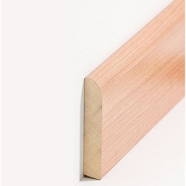 PROVISTON Sockel i massiv trä 15 x 85 x 2500 mm körsbär att limma, skruva &amp; spik 12,5 meter | 5 stycken