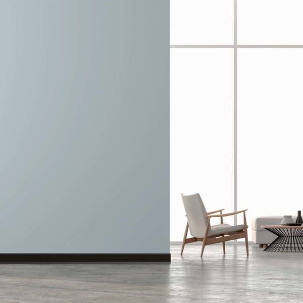 PROVISTON PVC-sockel 12,8 x 60 x 2500 mm Svart PVC Tonat styvt skum 12,5 meter | 5 stycken