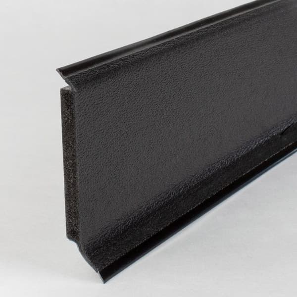 PROVISTON PVC-sockel 12,8 x 60 x 2500 mm Svart PVC Tonat styvt skum 12,5 meter | 5 stycken