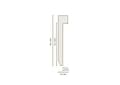 Miniatyrbild 2 av 3: PROVISTON MDF Sockel 13 x 56 x 2500 mm Silverbelagd MDF Sockel för Vinylgolv 62,5 meter | 25 stycken