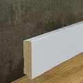 Miniatyrbild 2 av 5: PROVISTON MDF-sockel 19 x 80 x 2500 mm Vit att limma, klippa, skruva &amp; spikbelagd MDF-kärna 12,5 meter | 5 stycken