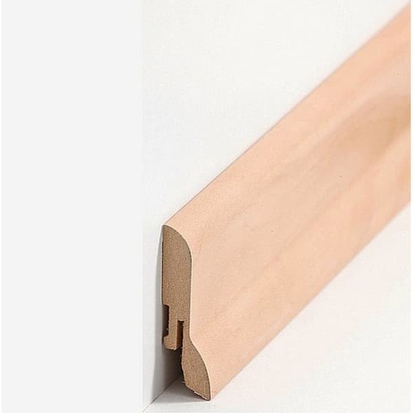 PROVISTON MDF-sockel 20 x 60 x 2500 mm Äppelträd att limma, skruva &amp; spik, klämma Belagd MDF-kärna 62,5 meter | 25 stycken