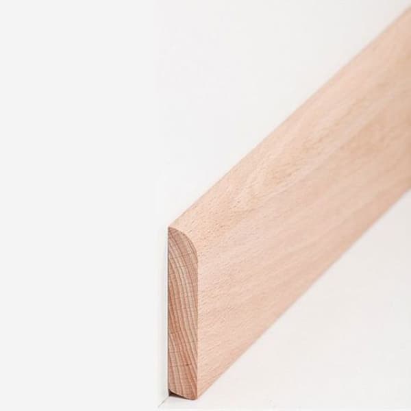 PROVISTON Massiv träsockel 10 x 58 x 2400 mm Bok att limma, skruva &amp; spik 60 meter | 25 stycken