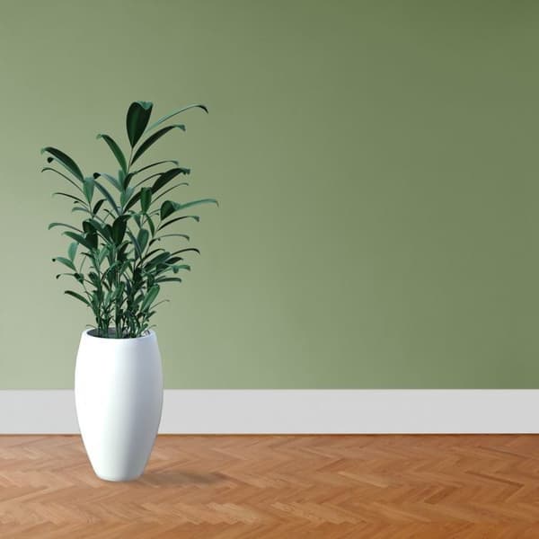PROVISTON rund MDF-list vit 10 x 100mm
