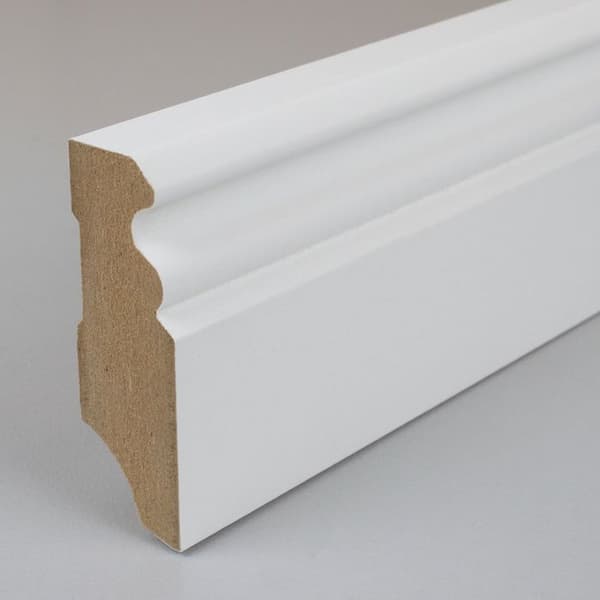 PROVISTON MDF melamin plint listad 16 x 80mm vit plint