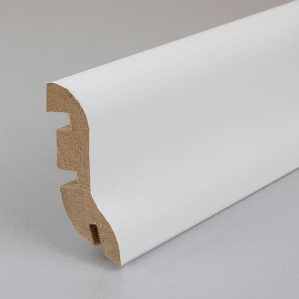 PROVISTON vit plint rundad plint MDF melamin 20 x 45mm klädd plint